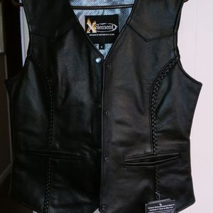 Womens leather vest